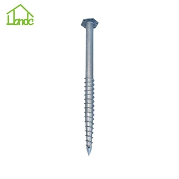 ইস্পাত Galvanized ইস্পাত মেরু স্থল নোঙ্গর